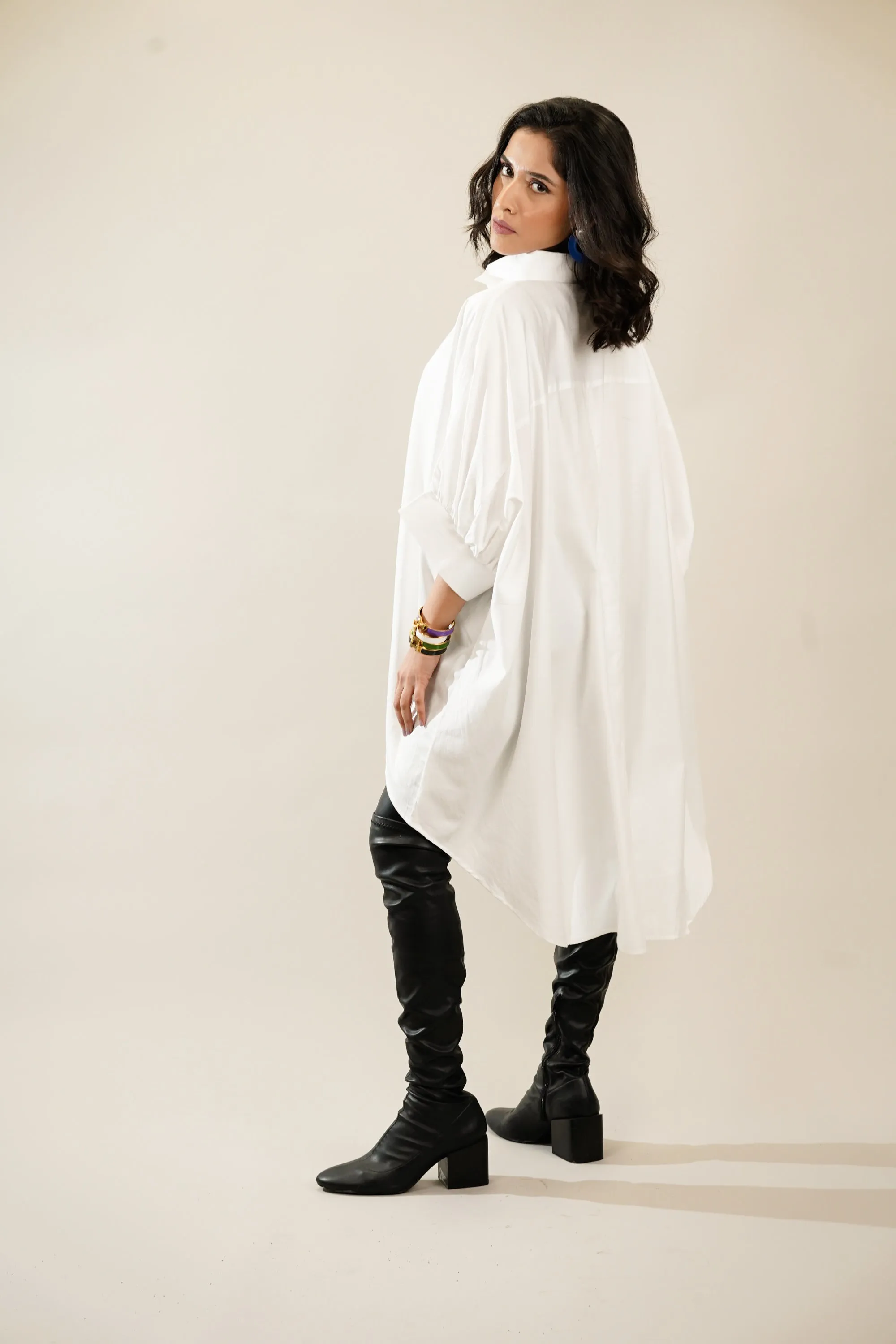 Raven Oversized White Shirt