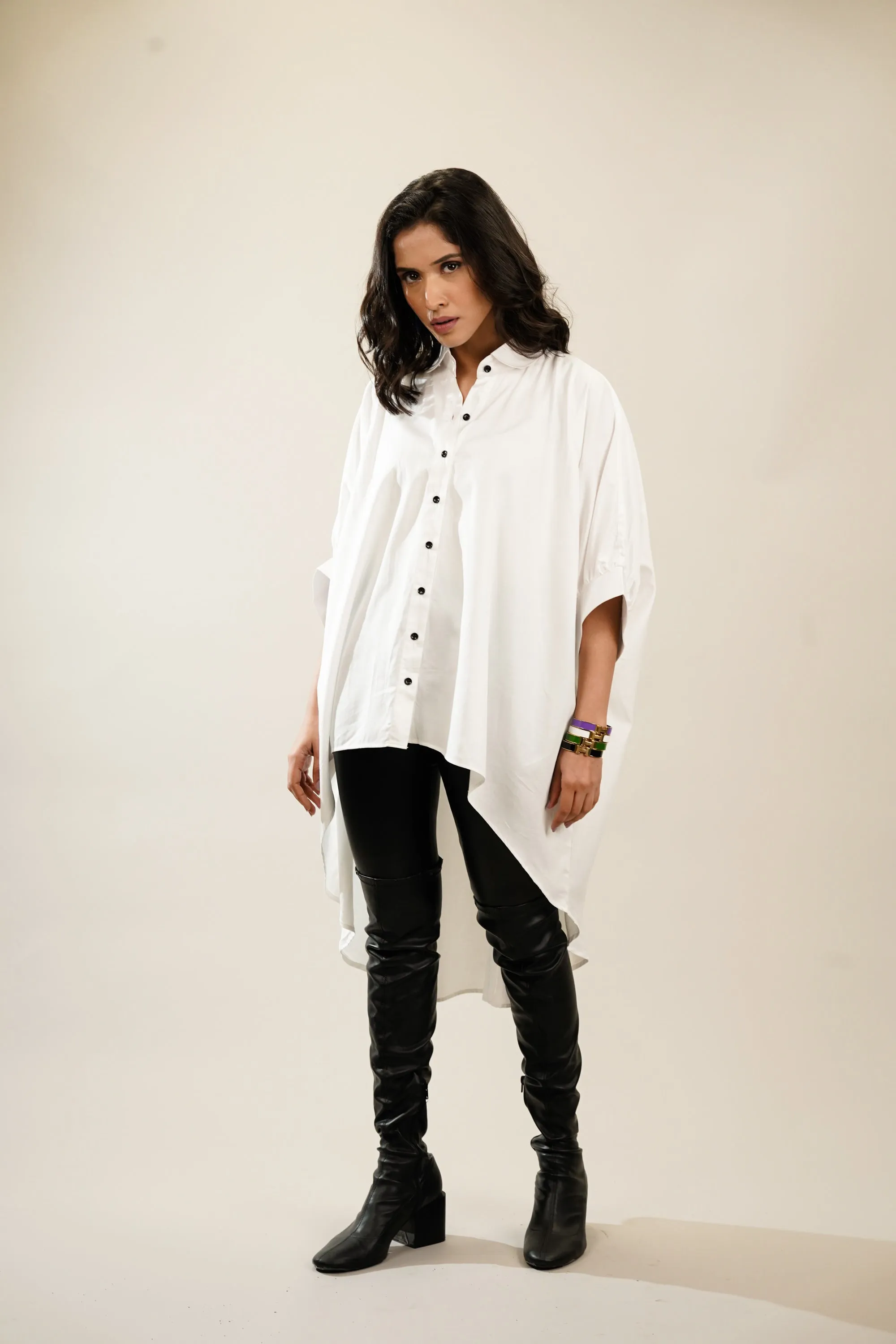 Raven Oversized White Shirt