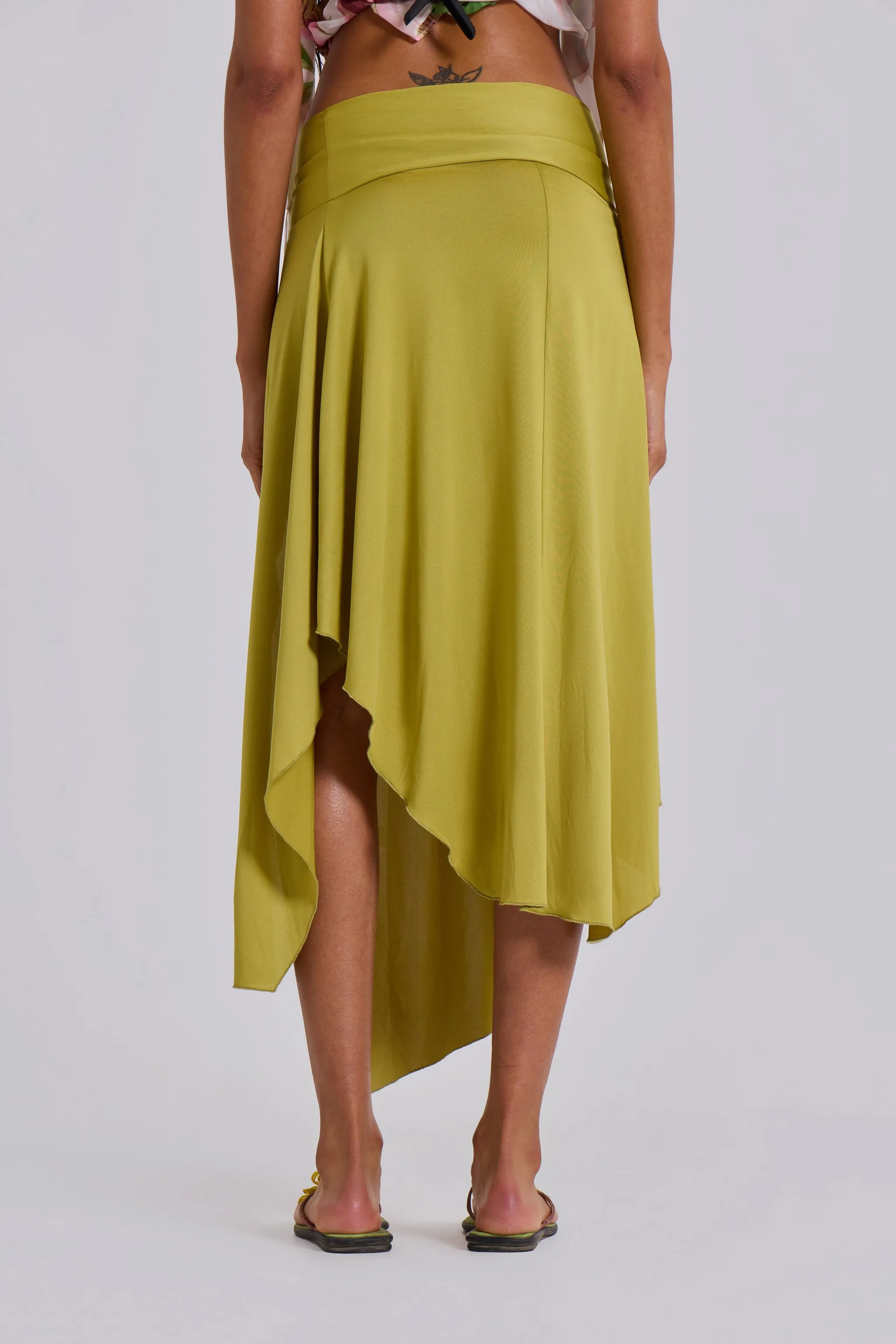 Riana Asymemetric Midi Skirt