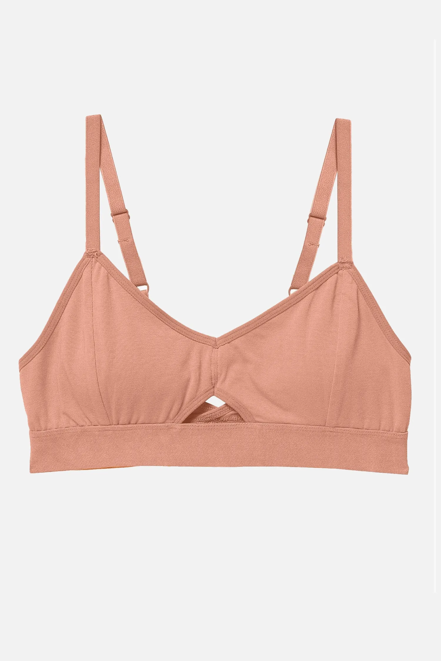 Richer Poorer Cut Out Bralette / Mocha Mousse