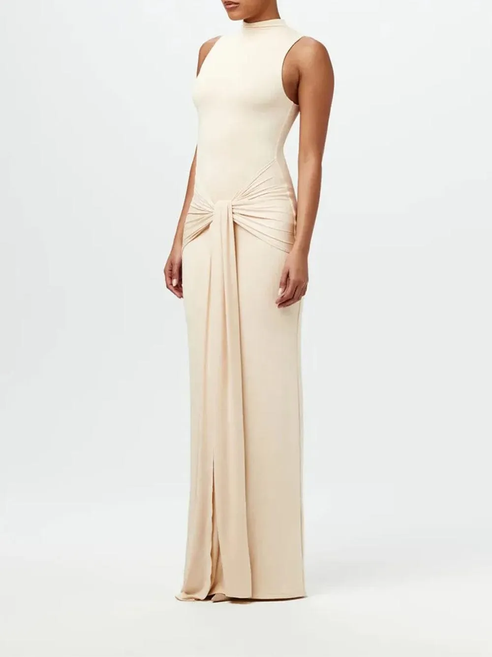 Ruched Bodycon Maxi Dress