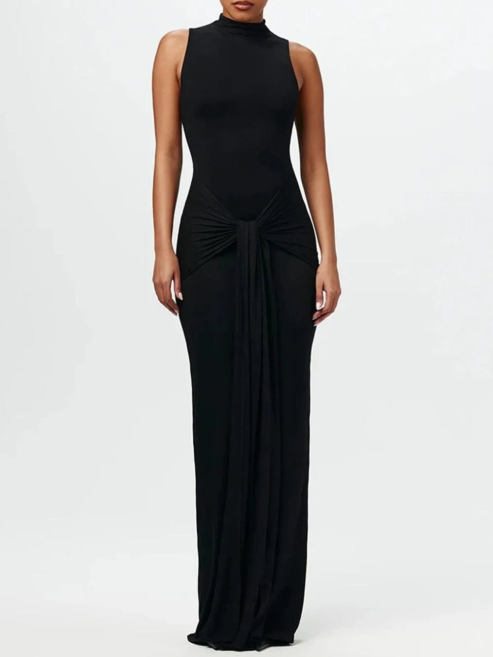 Ruched Bodycon Maxi Dress