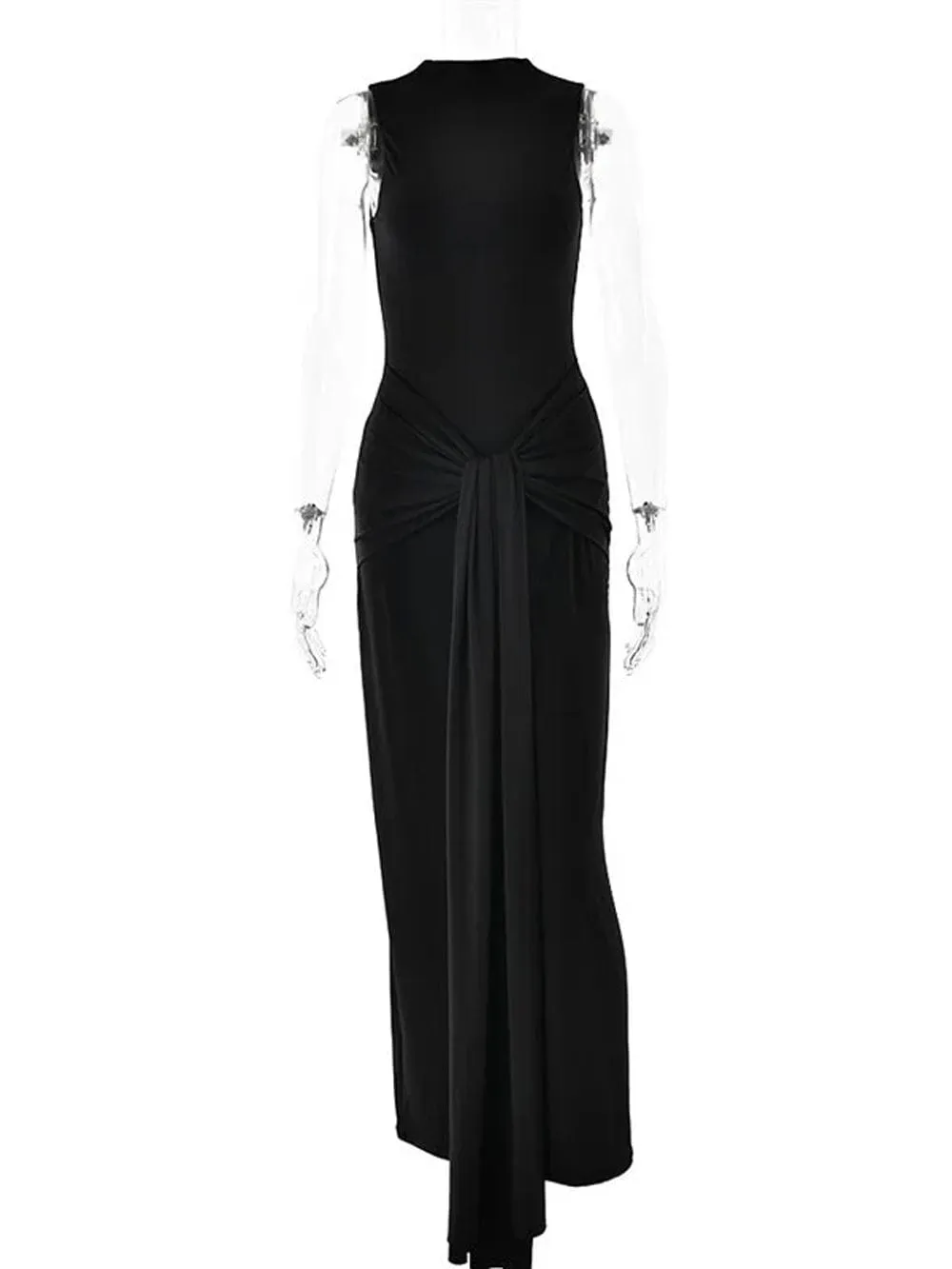 Ruched Bodycon Maxi Dress