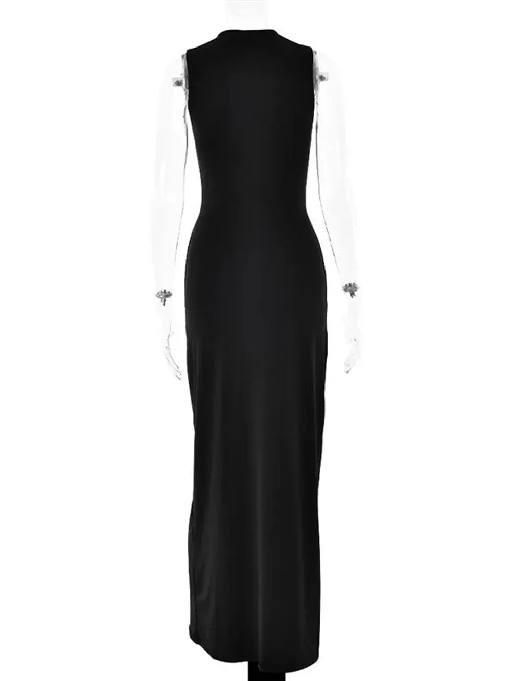 Ruched Bodycon Maxi Dress