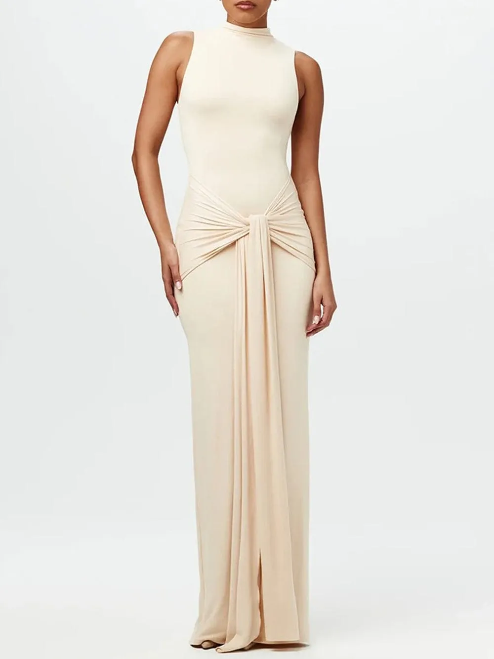 Ruched Bodycon Maxi Dress