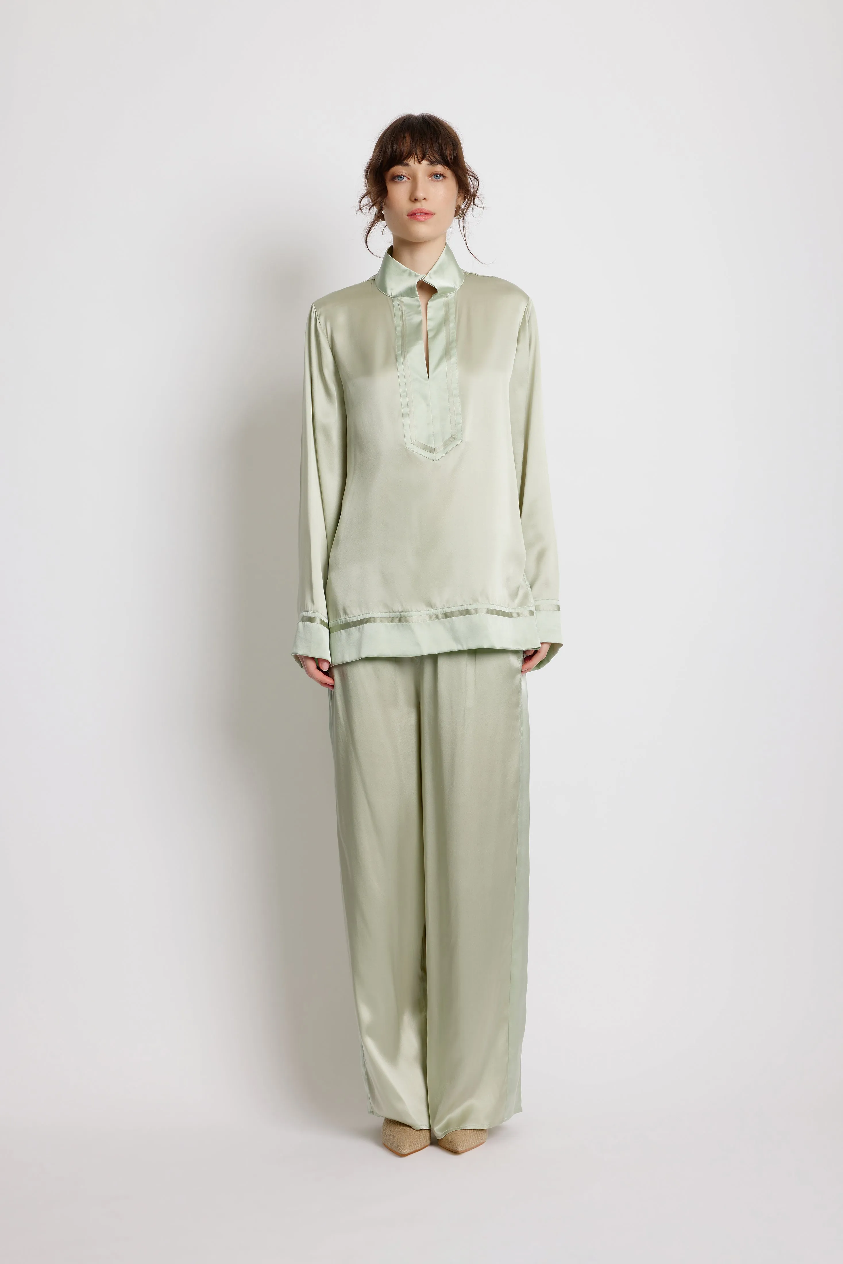 Sage Kaftan Shirt - Sage