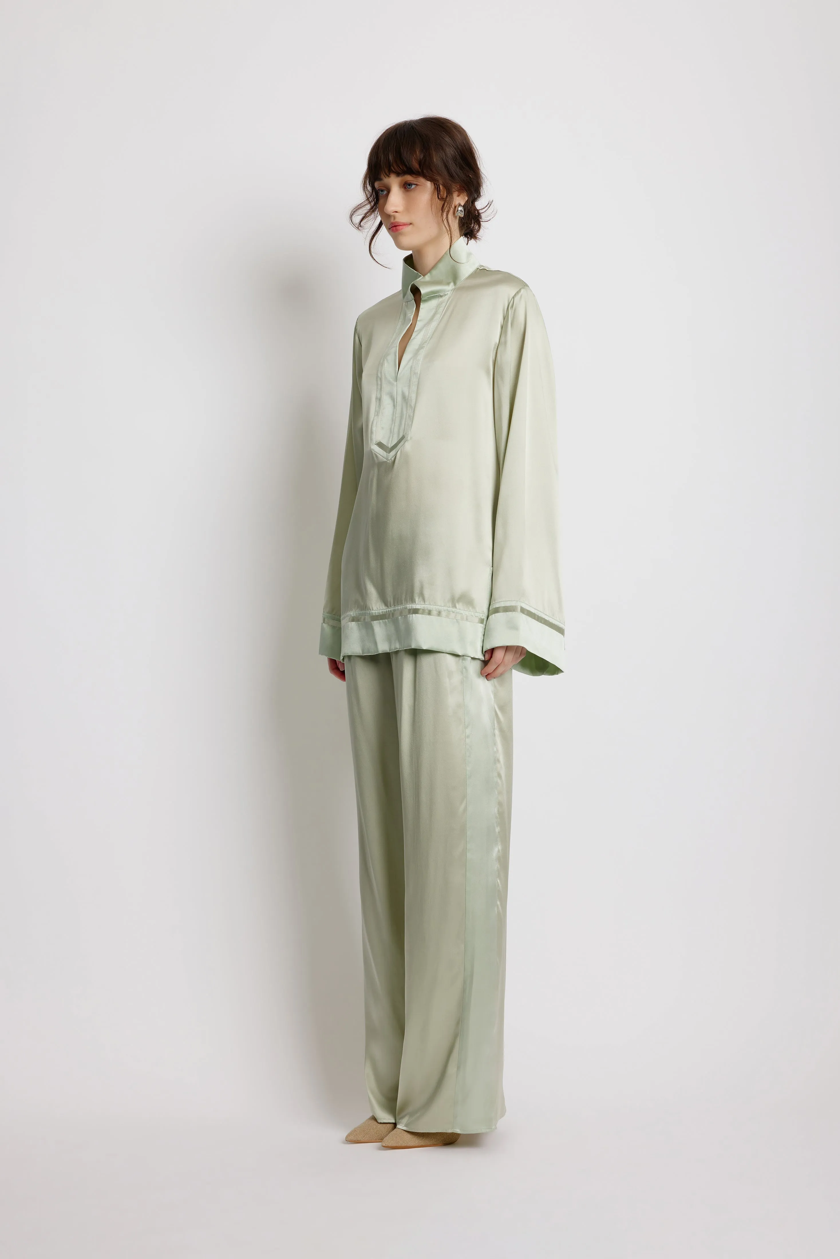 Sage Kaftan Shirt - Sage