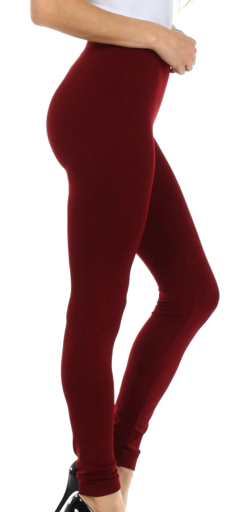 Sakkas Basics Solid Color Leggings