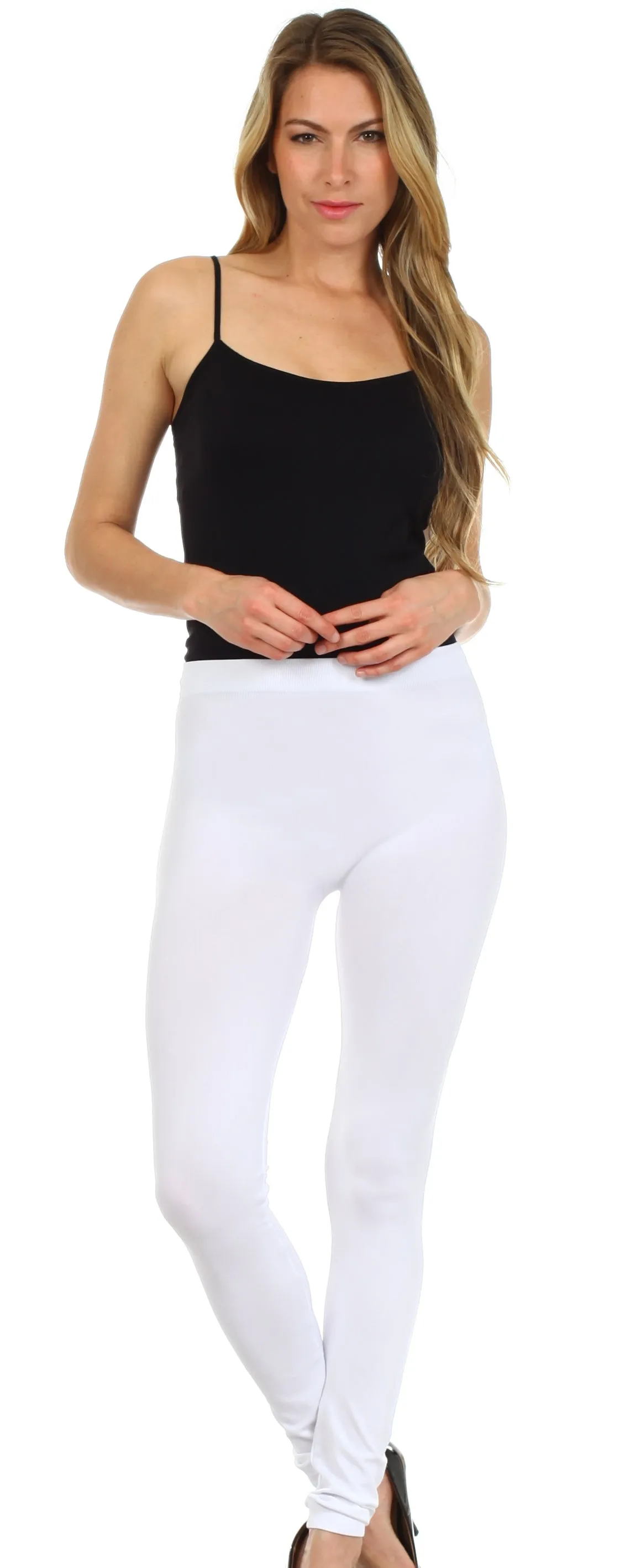 Sakkas Basics Solid Color Leggings