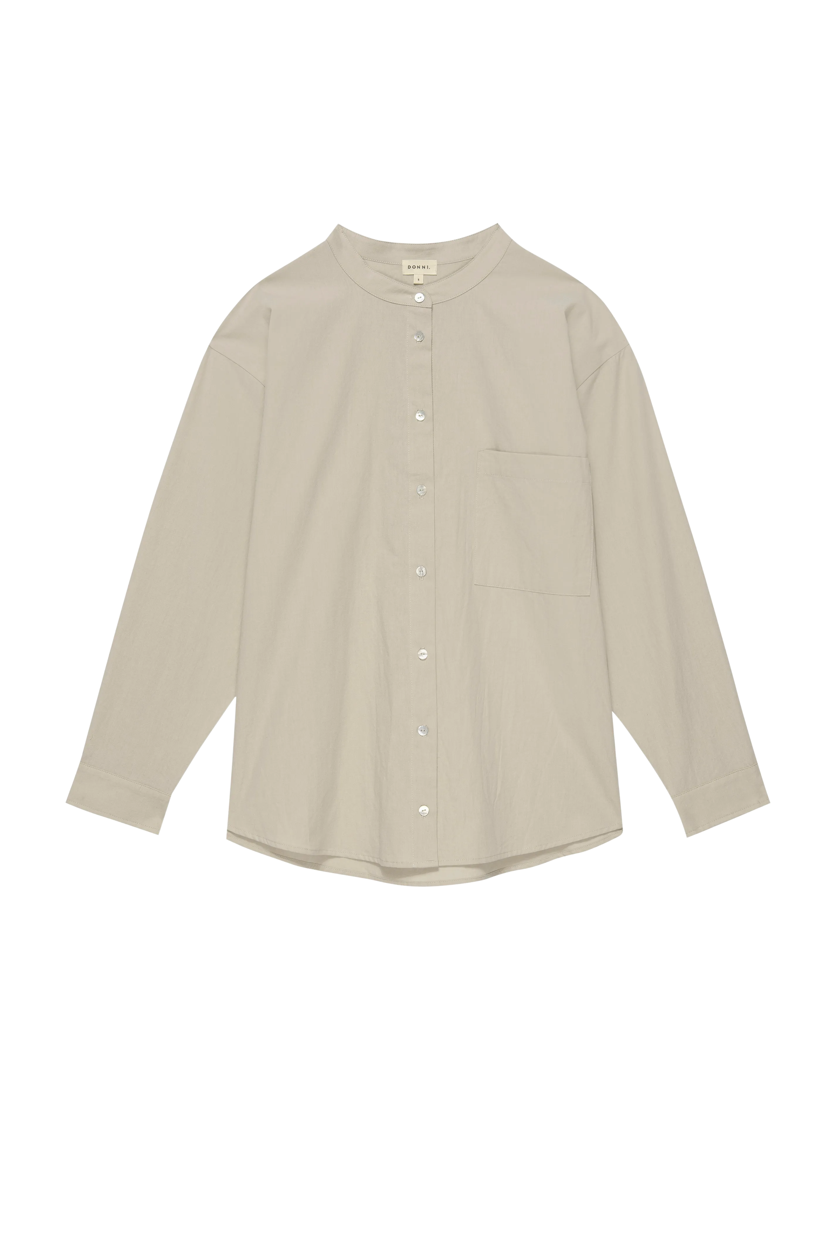 Sandwash Mandarin Shirt, Dune