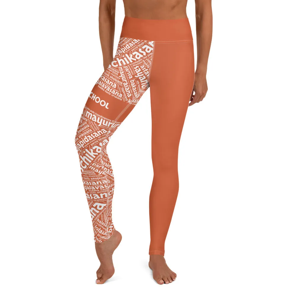 Sanskrit Leggings (YFS Orange)