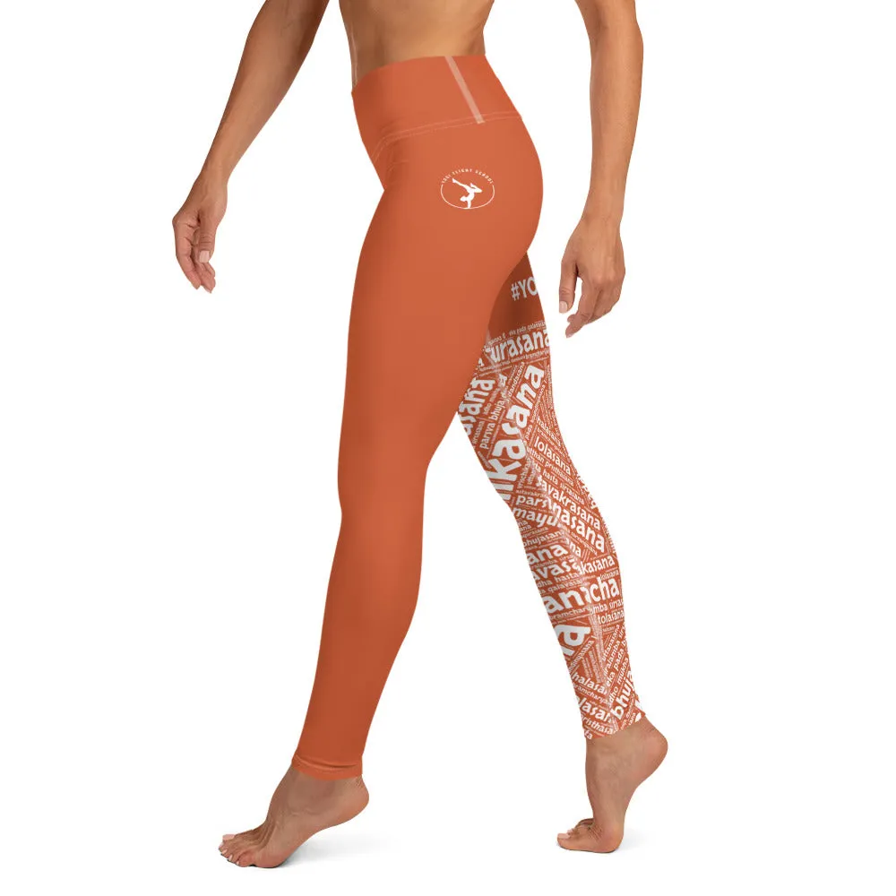 Sanskrit Leggings (YFS Orange)