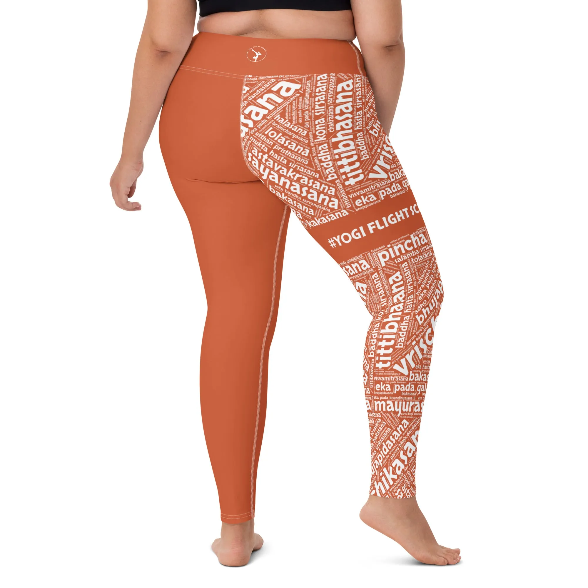 Sanskrit Leggings (YFS Orange)