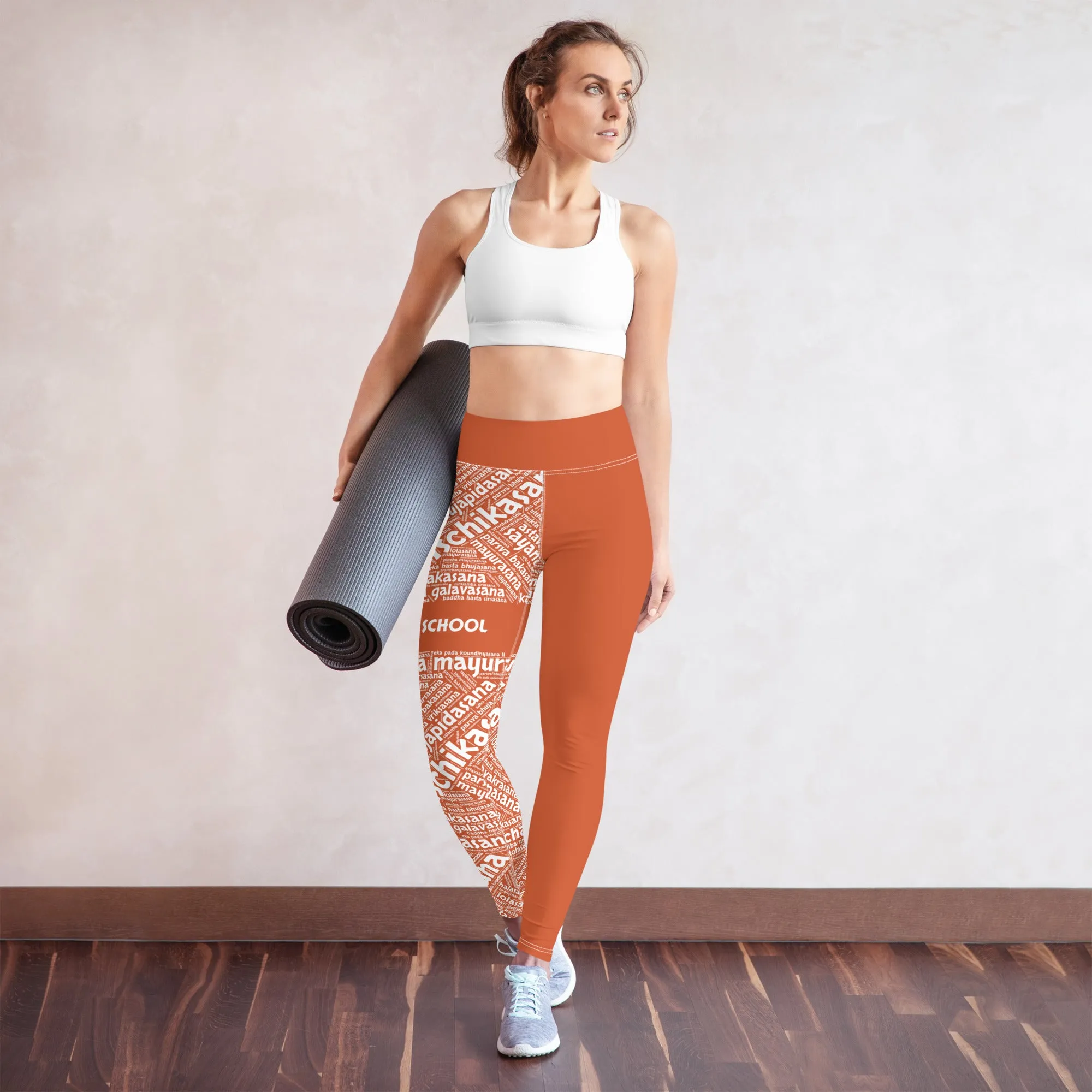 Sanskrit Leggings (YFS Orange)