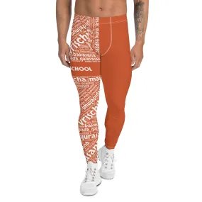 Sanskrit Men's Leggings (YFS Orange)