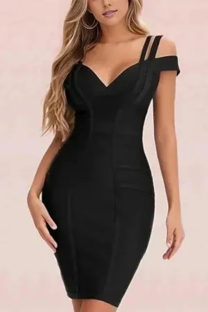 Sia Bandage Dress - Classic Black