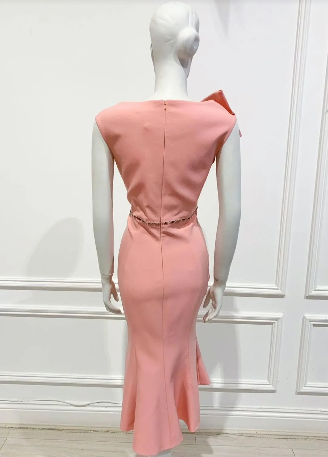 Sofia dress in peach pink