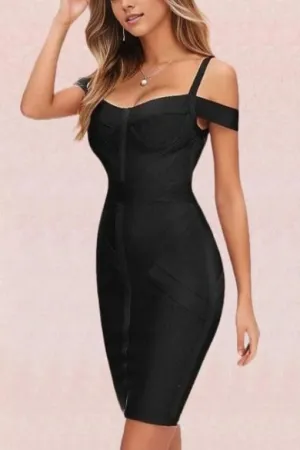 Sophia Bandage Dress - Classic Black