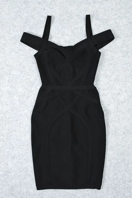 Sophia Bandage Mini Dress - Classic Black