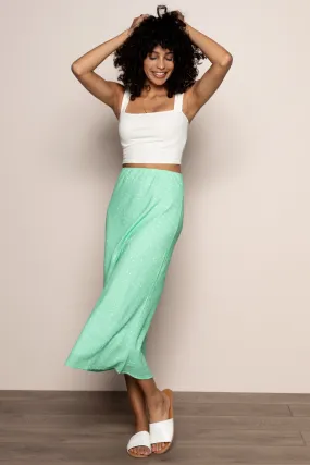 Stellar Midi Skirt in Green