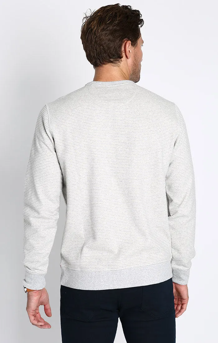 Striped Sustainable Fleece Crewneck