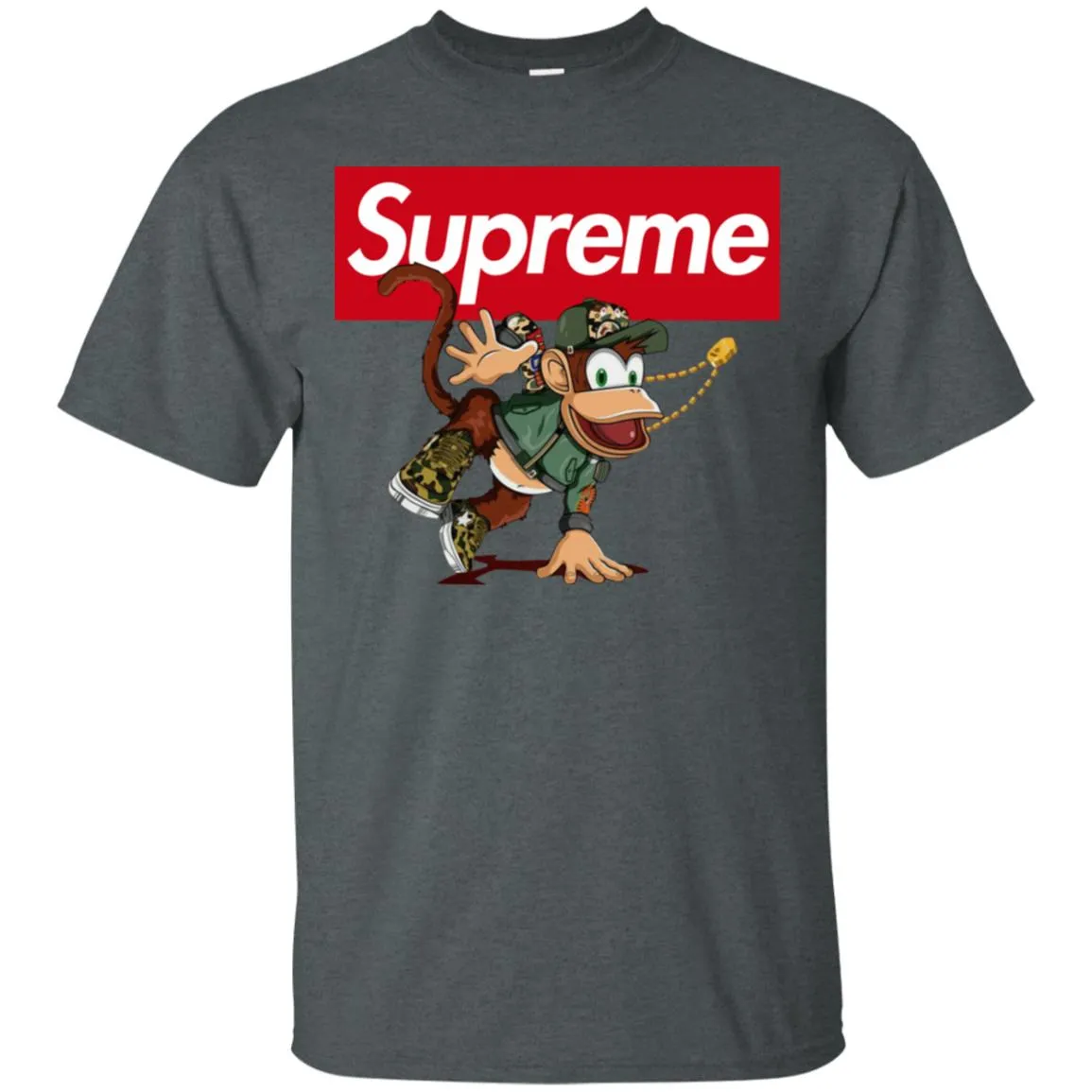 Supreme Monkey T-shirt Men Cotton T-Shirt