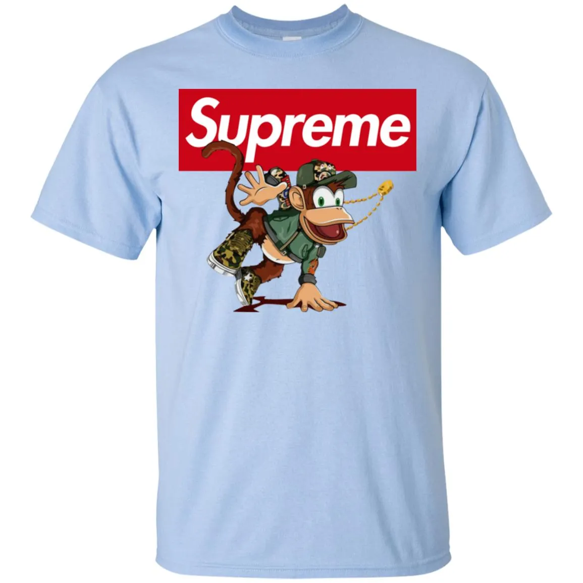 Supreme Monkey T-shirt Men Cotton T-Shirt