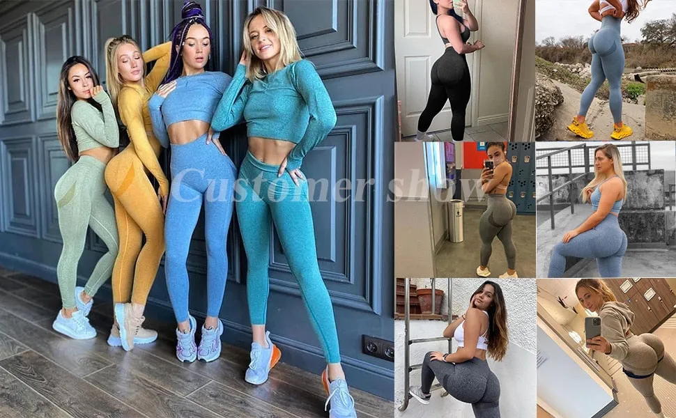 Trending Leggings - Women Seamless Smile Sexy Leggins Mujer High Waist Push Up Women's Sports Pants Gym Exercise Female Clothing (2U24)(BAP)(TBL)