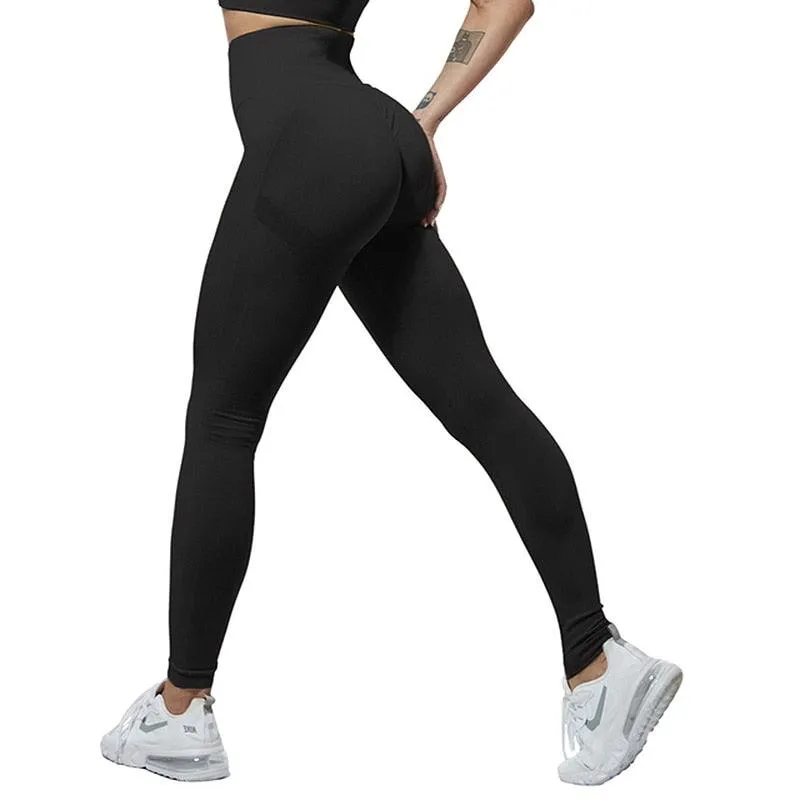 Trending Leggings - Women Seamless Smile Sexy Leggins Mujer High Waist Push Up Women's Sports Pants Gym Exercise Female Clothing (2U24)(BAP)(TBL)