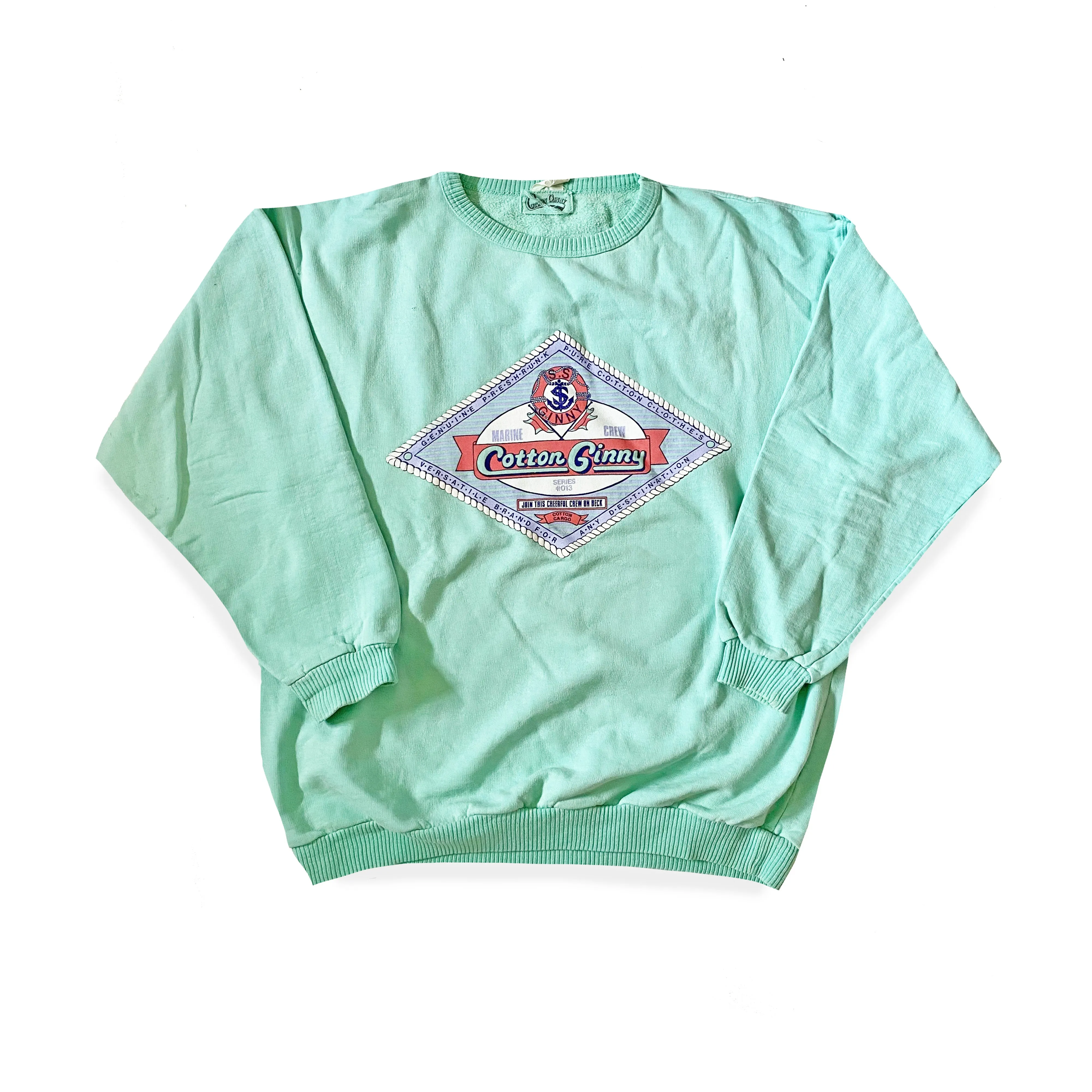 Vintage Cotton Ginny Nautical Pastel Sweatshirt