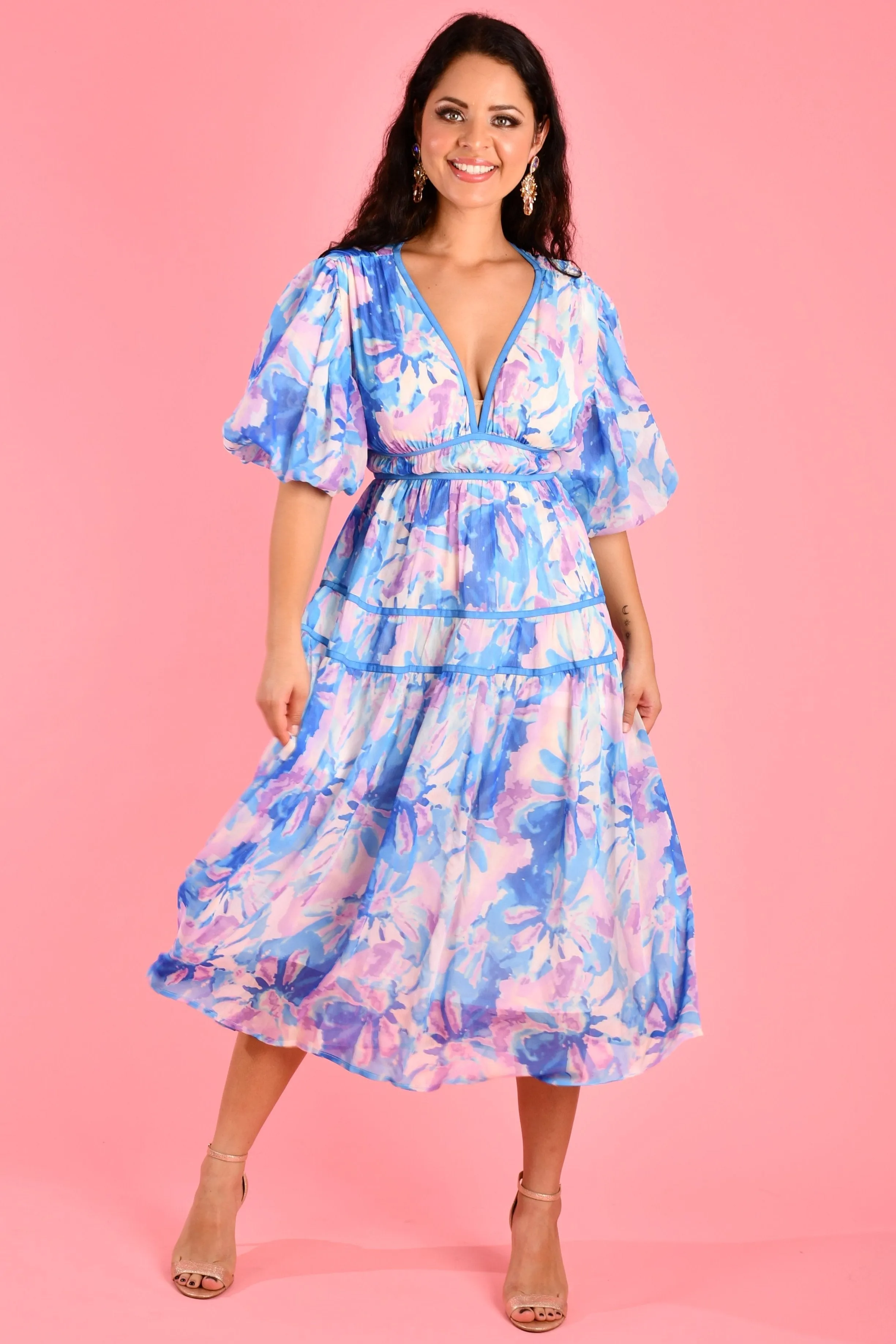 VJHD280 - PANDORA DRESS - COSMIC BLUE