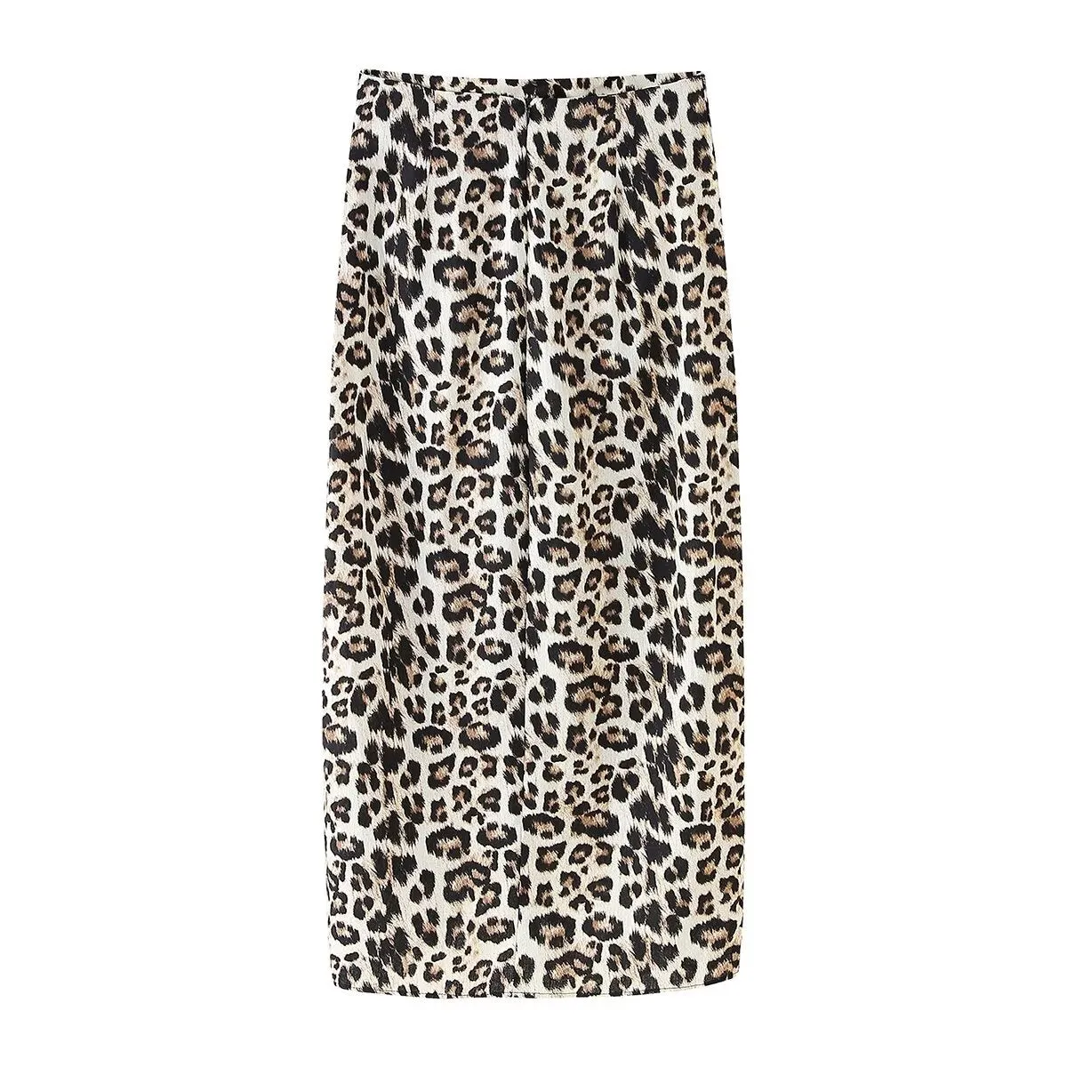 Women Summer Animal Print Midi Skirt