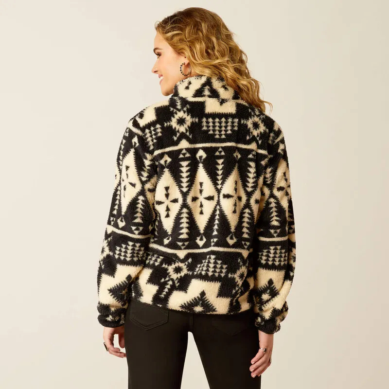 Women's Ariat Berber Snap Front Sweatshirt - Winslow Southwest Print