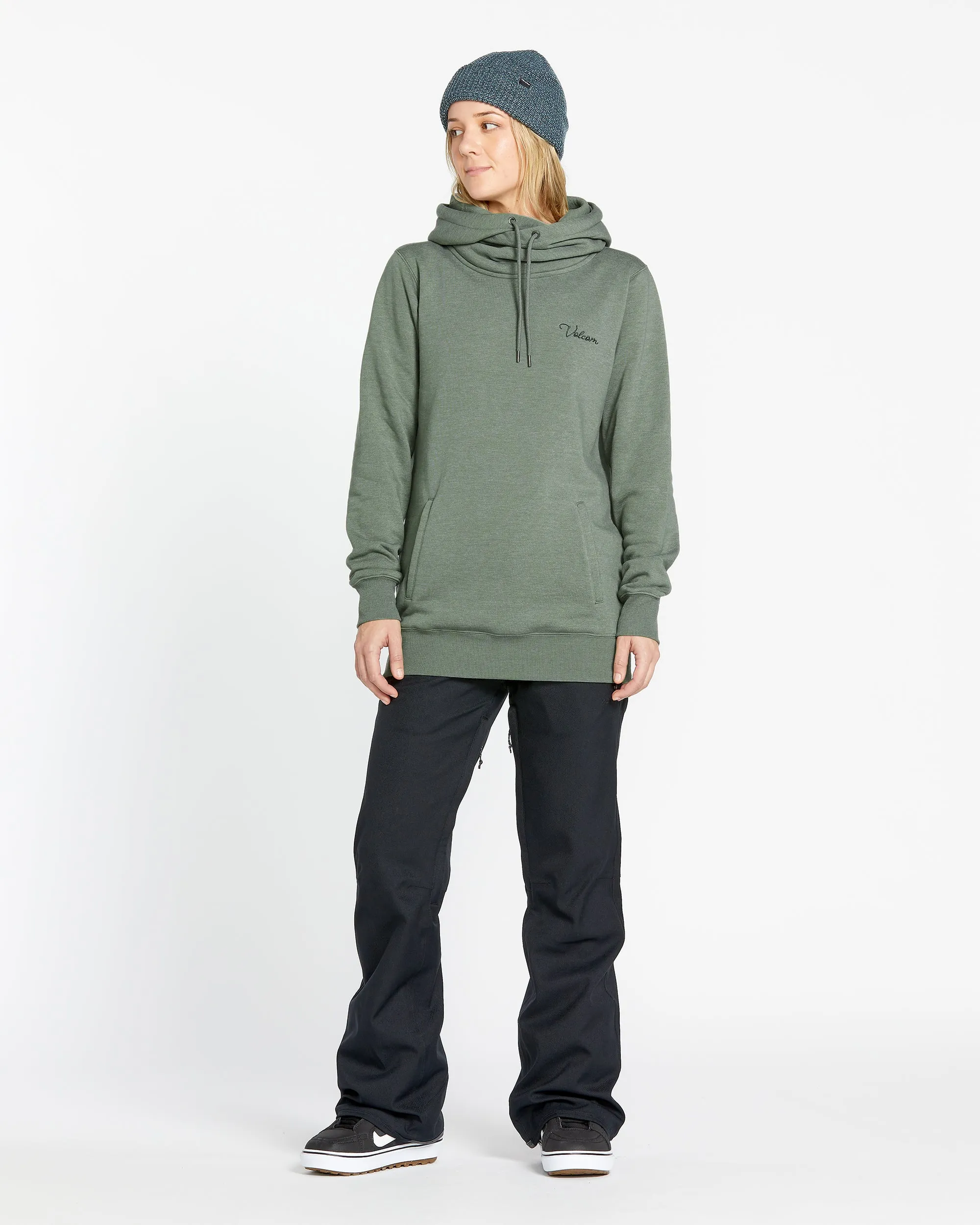 Womens Tower Pullover Fleece - Lichen Green