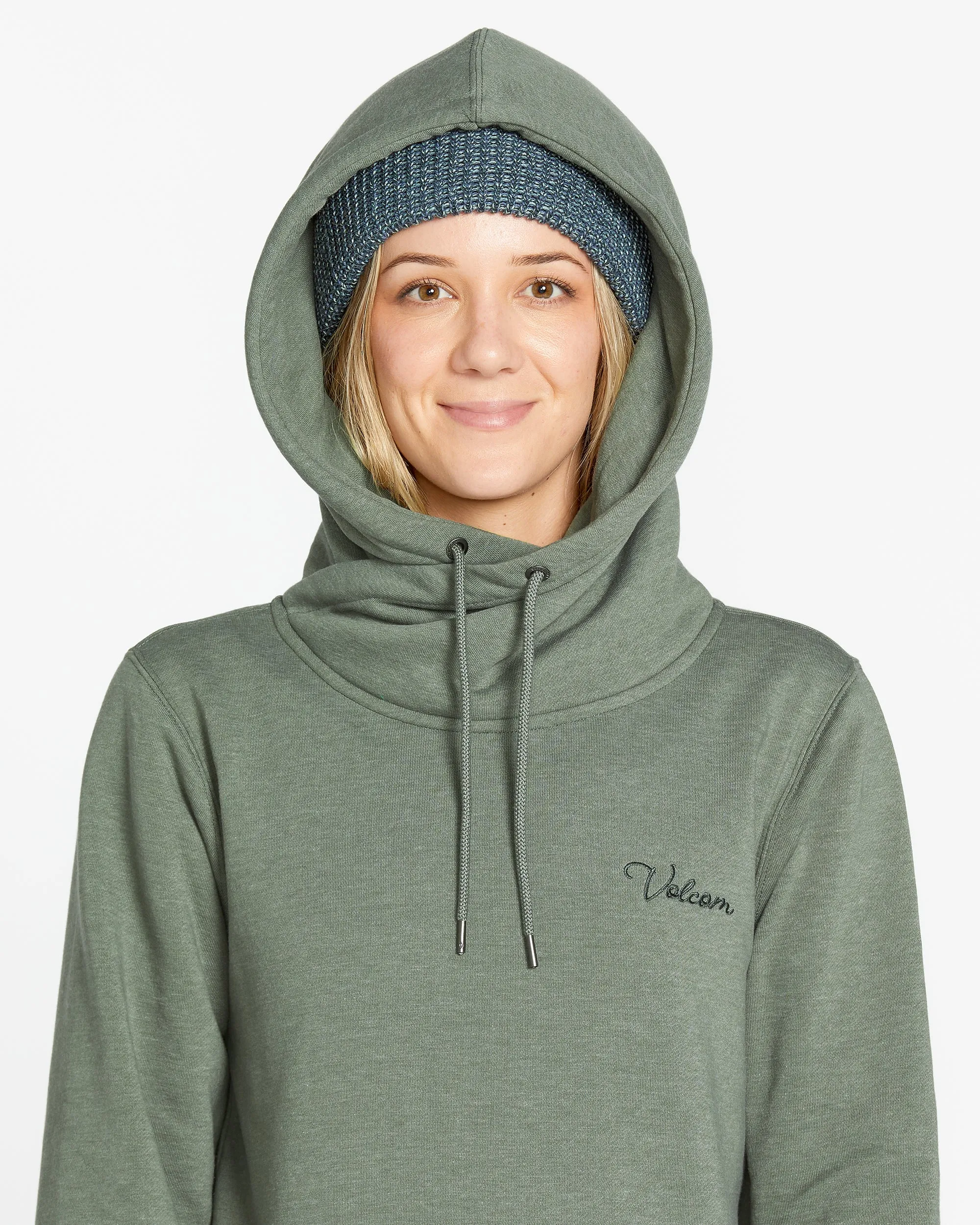 Womens Tower Pullover Fleece - Lichen Green