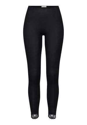 Woolen Lace Leggings | Black 70910-019